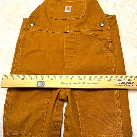 Carhartt Brown Canvas Overalls for Kids 18mo - Picture 5 of 6